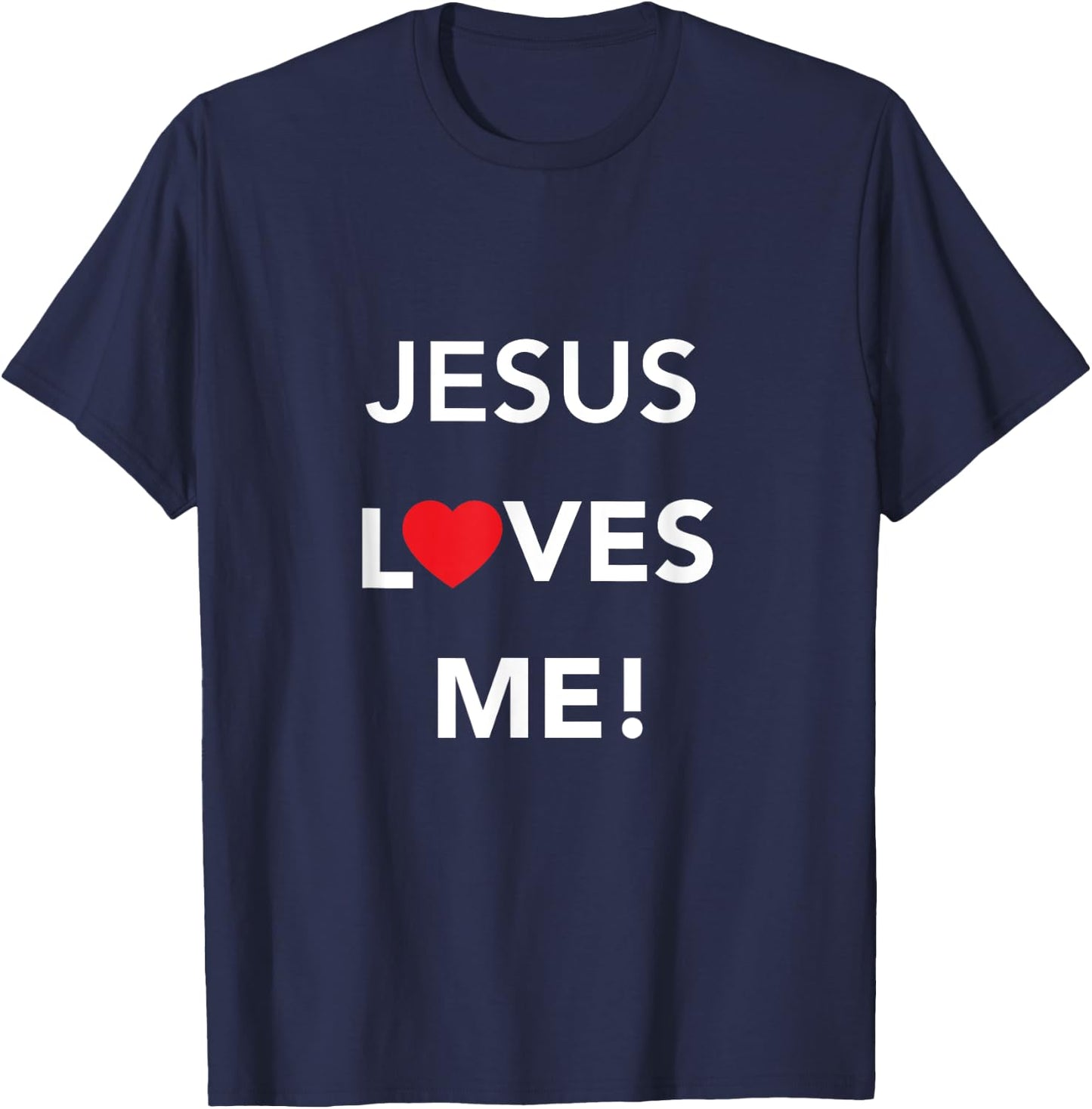 Christian Jesus Loves Me T-Shirt - T-Shirt | Navy