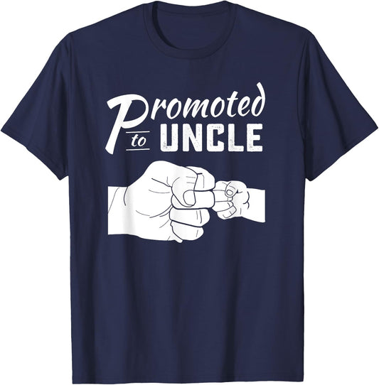 Promoted to Uncle baby announcement 2024 T-Shirt - T-Shirt | Navy