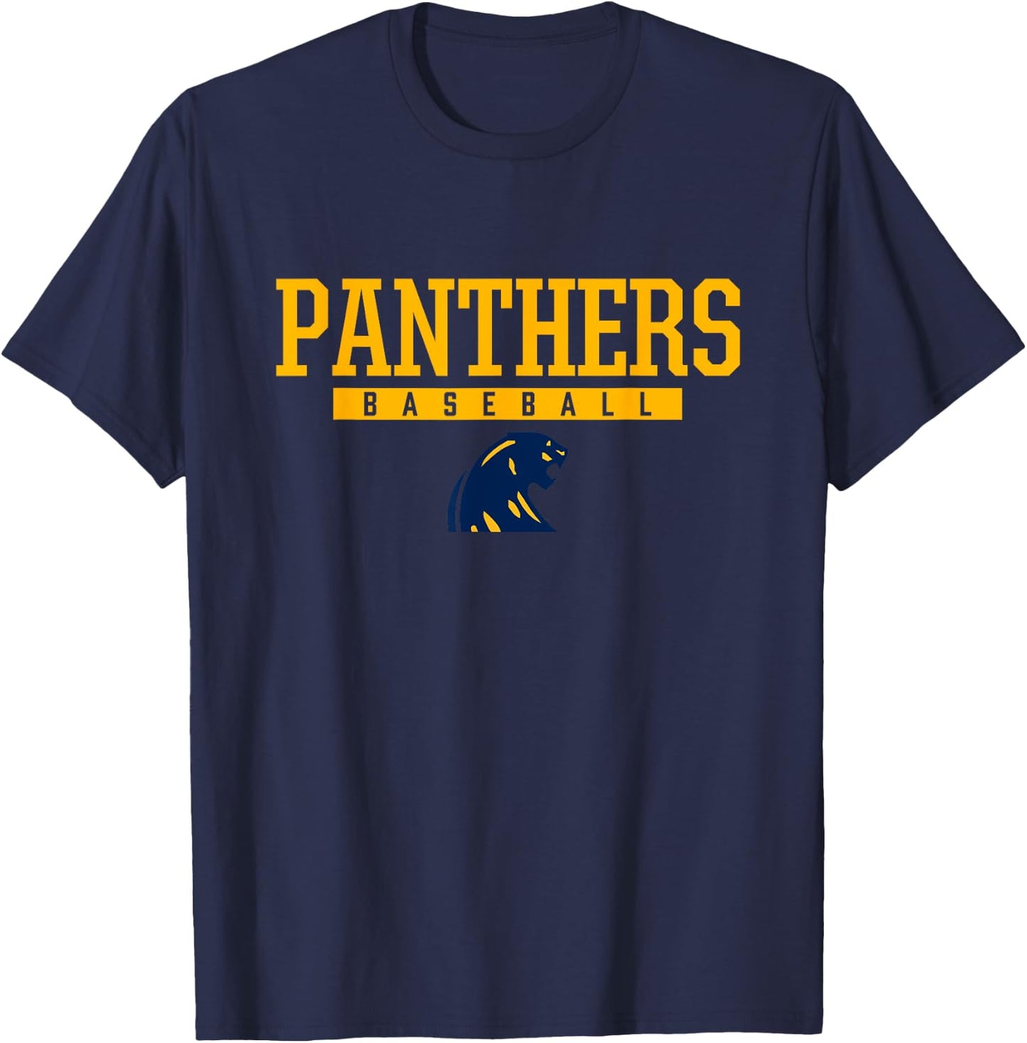 Dewitt Panthers Logo Baseball HS T-Shirt - T-Shirt | Navy