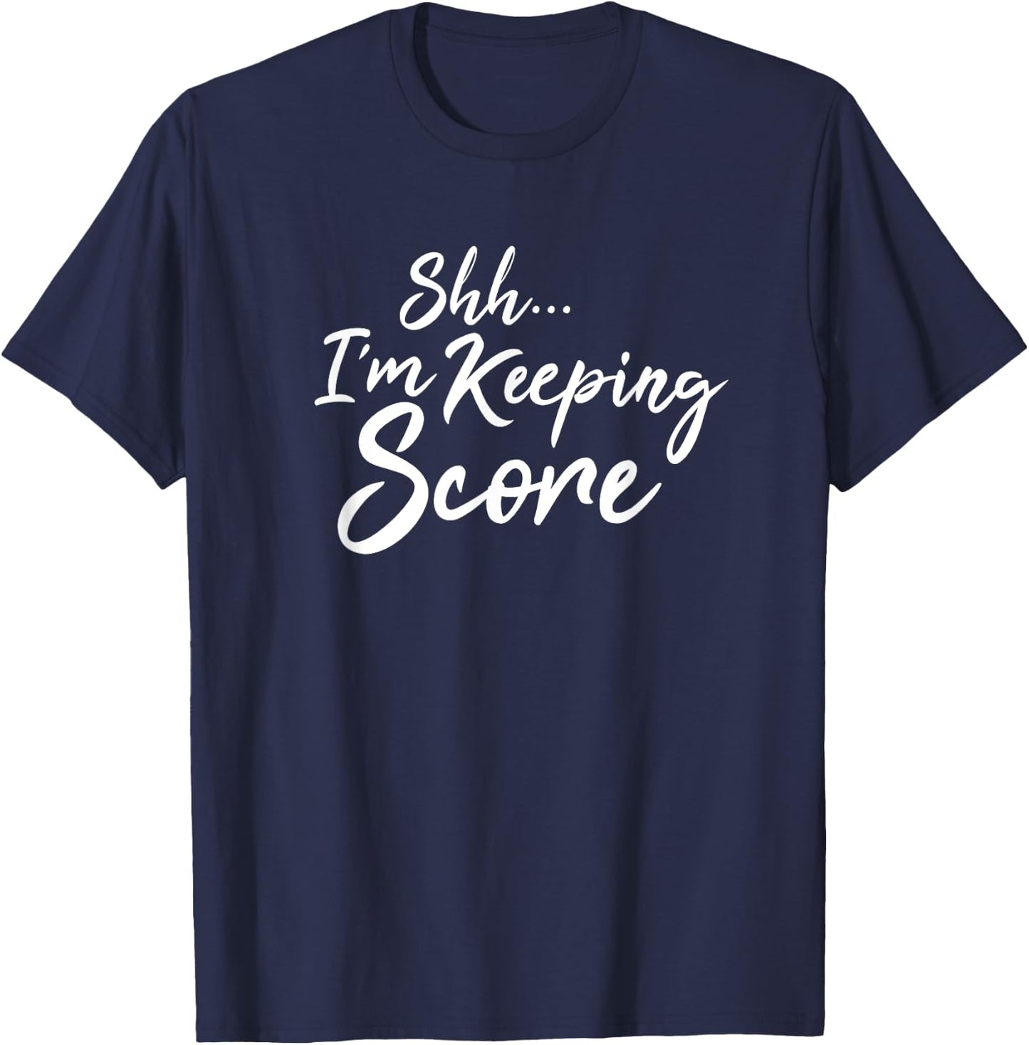 Scorekeeper Gift Funny Sports Coach Score Book Keeper T-Shirt - T-Shirt | Navy