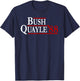 George H. W. Bush Dan Quayle 88 Retro Campaign T Shirt T-Shirt - T-Shirt | Navy