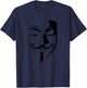 Anonymous Mask T-Shirt - T-Shirt | Navy