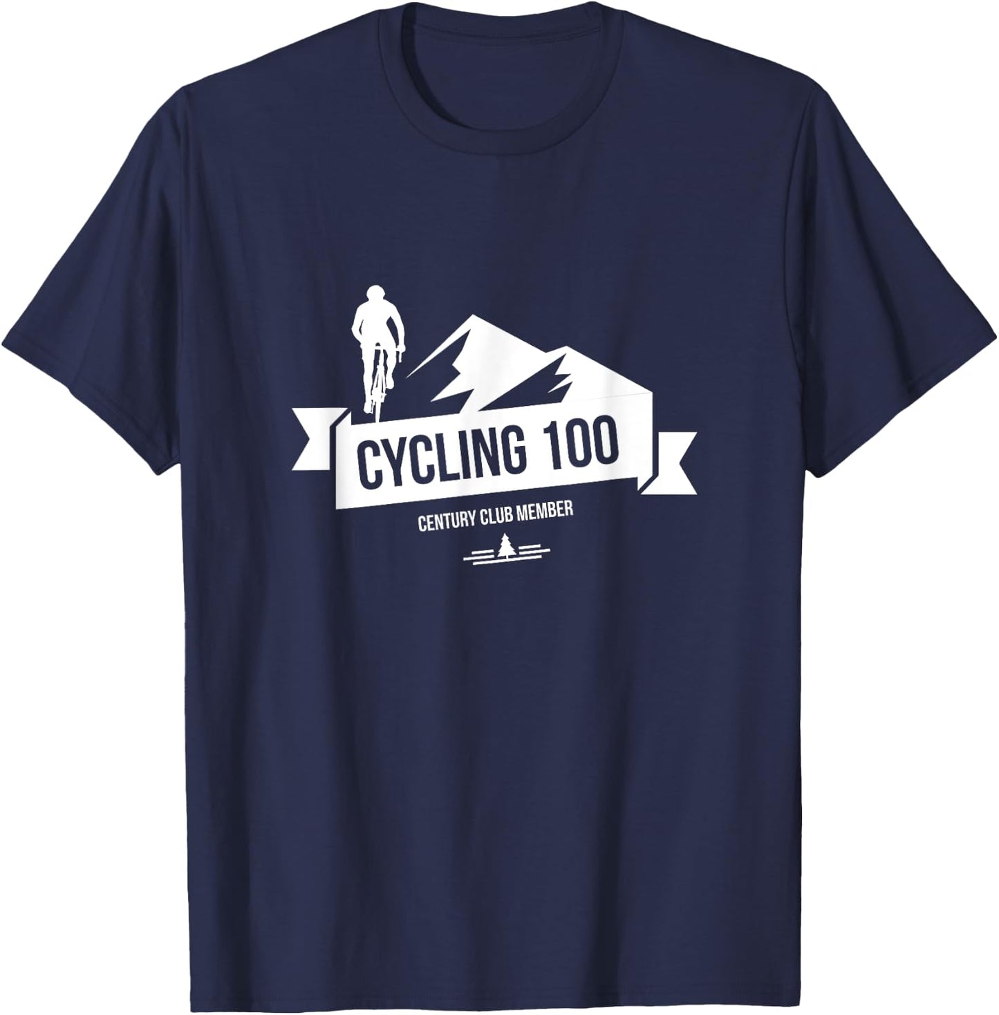 Cycling 100 Century Club Member Shirt T-Shirt - T-Shirt | Navy