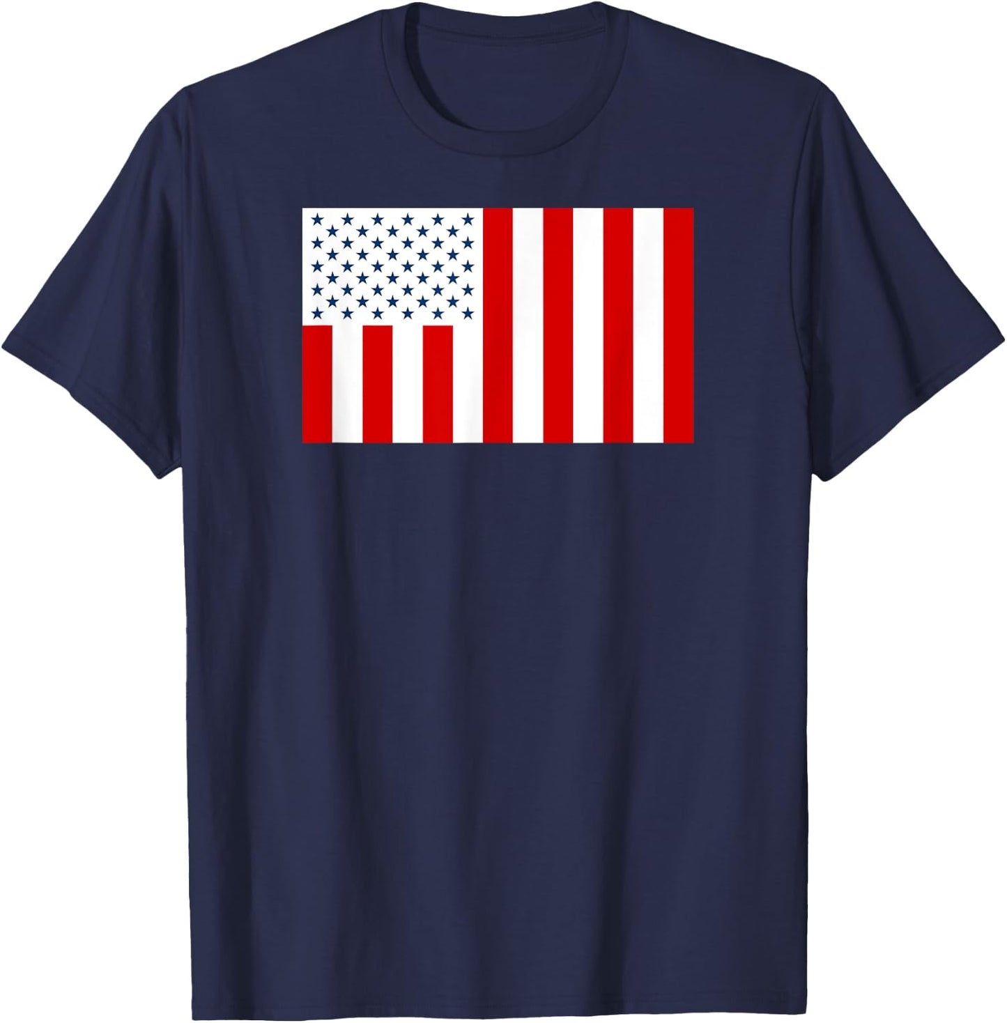 Us American Civil Flag of Peace T-Shirt - T-Shirt | Navy