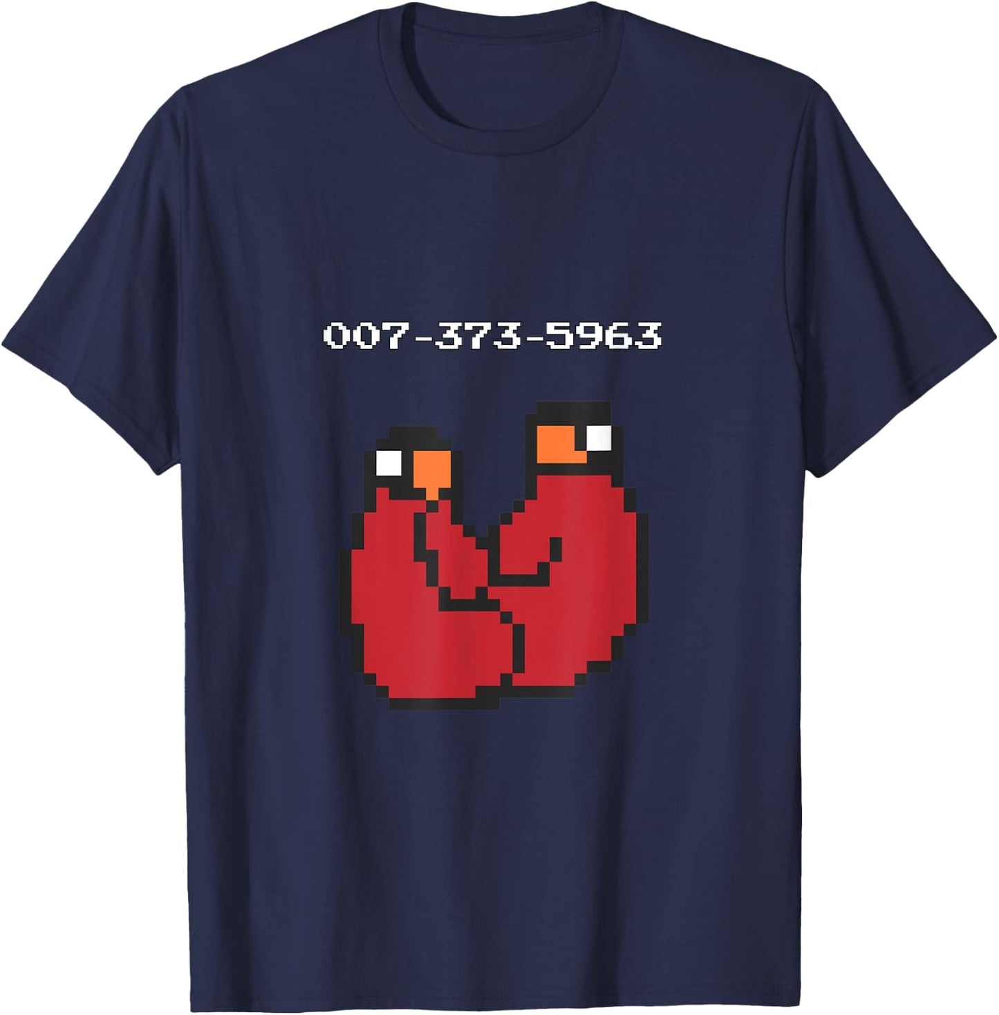 007-373-5963 video game 90s 45s codes Funny Gift T-Shirt - T-Shirt | Navy