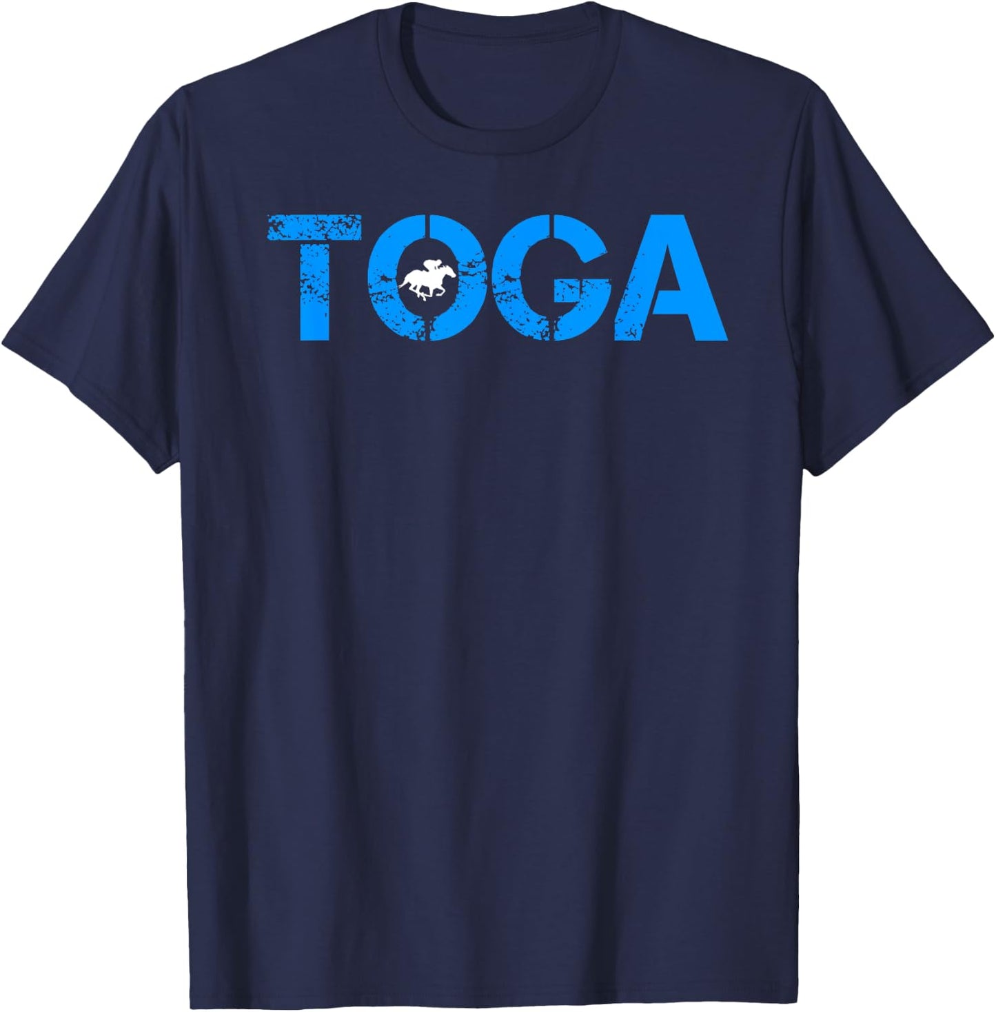 Toga Saratoga Springs Horse Racing T-Shirt - T-Shirt | Navy