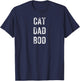 Funny Cat Dad Bod Pet Owner Fitness Gym Gift Men Women Girls Kids T-Shirt - T-Shirt | Navy