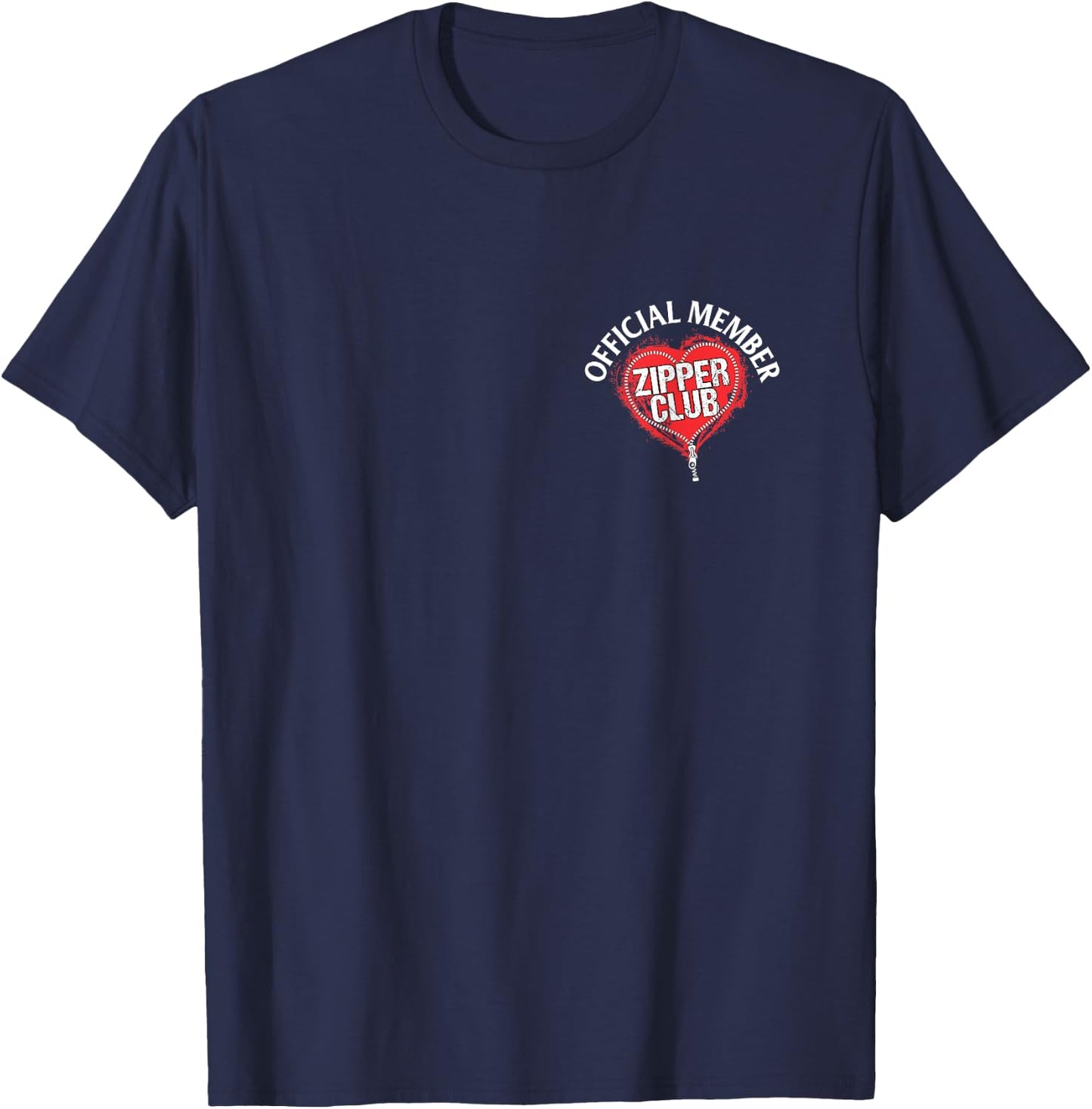 Open Heart Surgery Official Zipper Club Member Gift T-Shirt - T-Shirt | Navy