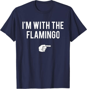 I'm With Flamingo Halloween Costume Party Matching Flamingo T-Shirt - T-Shirt | Navy