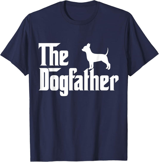 The Dogfather chihuahua Funny Dog Father Women Girls Kids T-Shirt - T-Shirt | Navy
