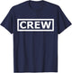 Crew Store -Adults , Black, Small, Short Sleeve, Crew Collar, Classic Fit T-Shirt - T-Shirt | Navy