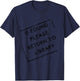 If Found Please Return to Library Stamp T-Shirt - T-Shirt | Navy
