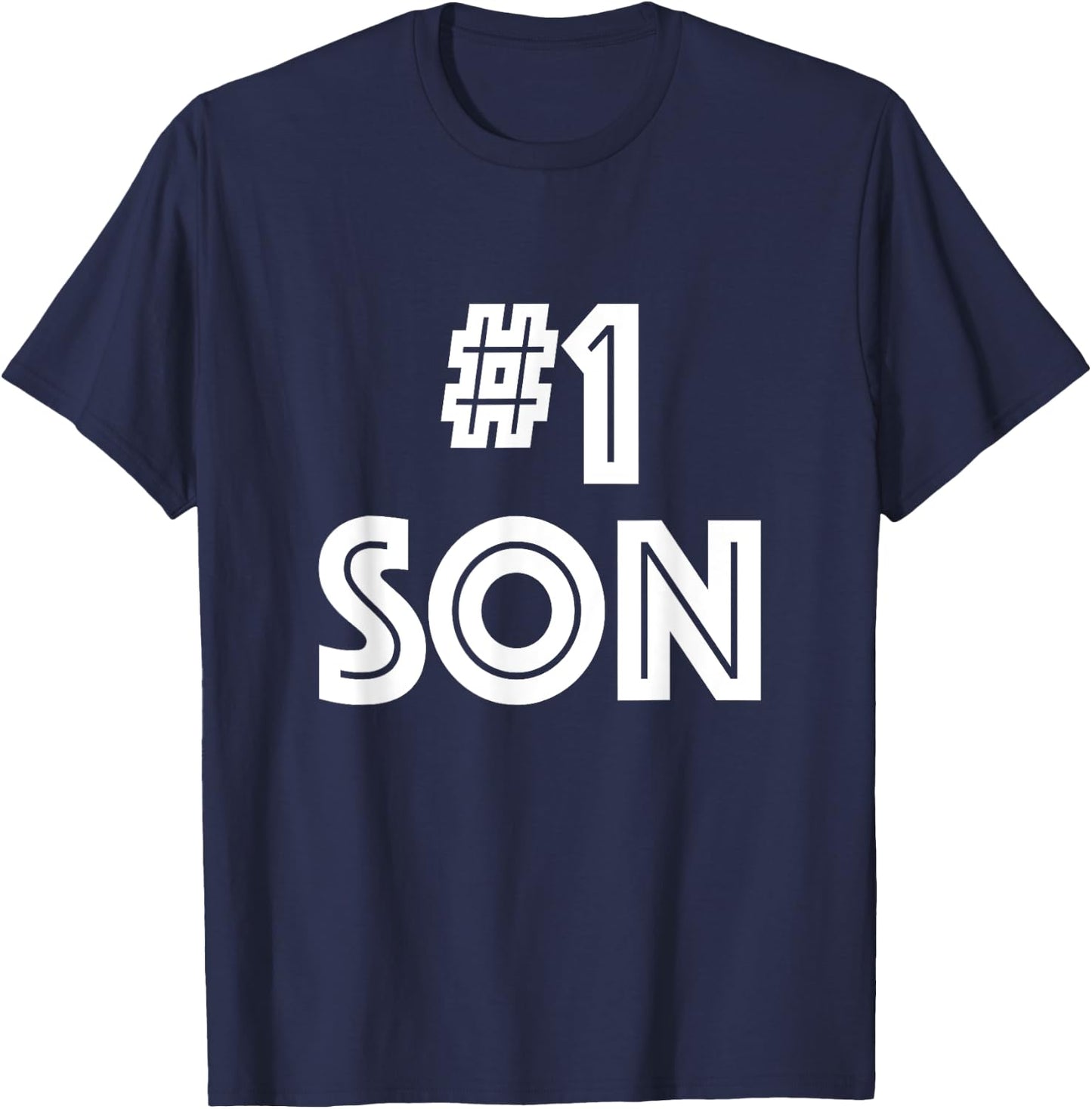 #1 Son Family No1 Number 1 SON Gift T-Shirt - T-Shirt | Navy