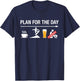 Coffee Ride Snowboard Beer Funny Snowboarding Snowboarder T-Shirt - T-Shirt | Navy
