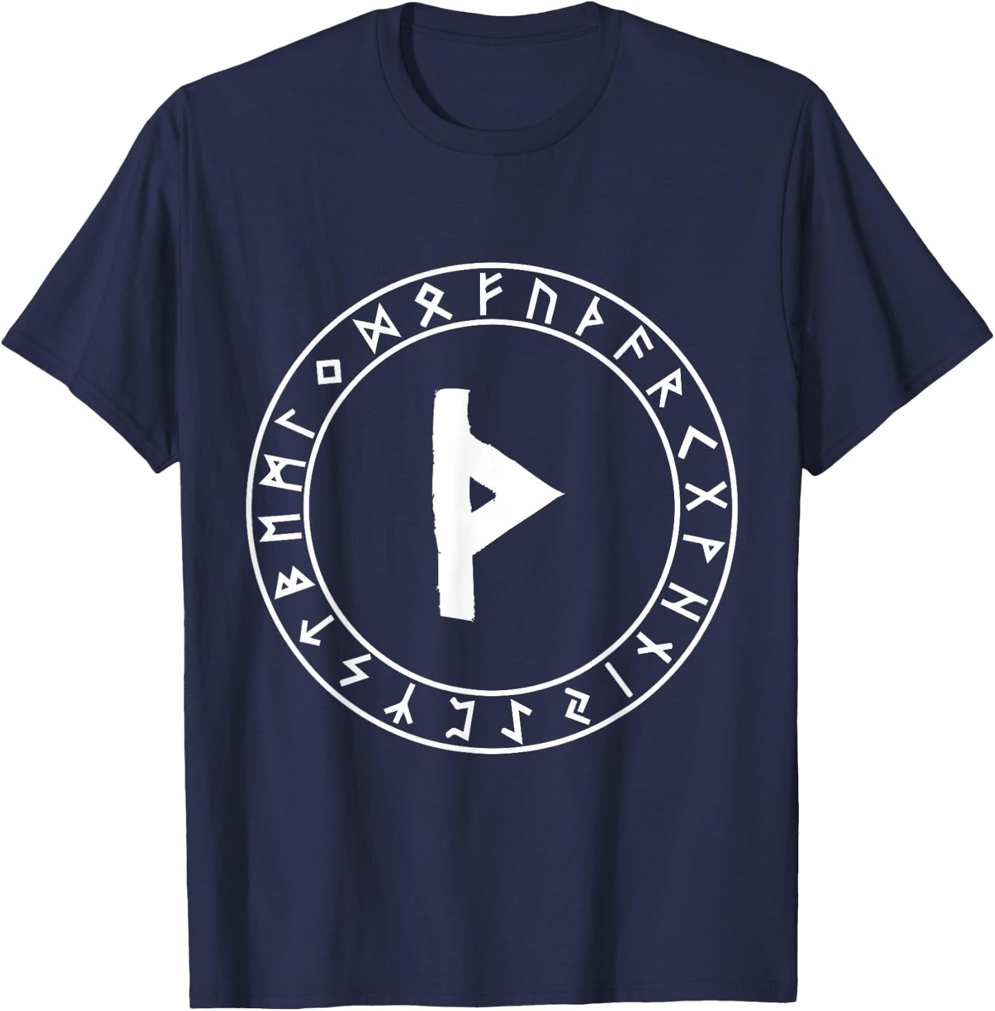 Thurisaz Rune Viking Rune Norse Pagan Wicca Witchcraft T-Shirt - T-Shirt | Navy