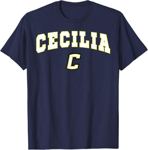 Cecilia High School Bulldogs C2 T-Shirt - T-Shirt | Navy