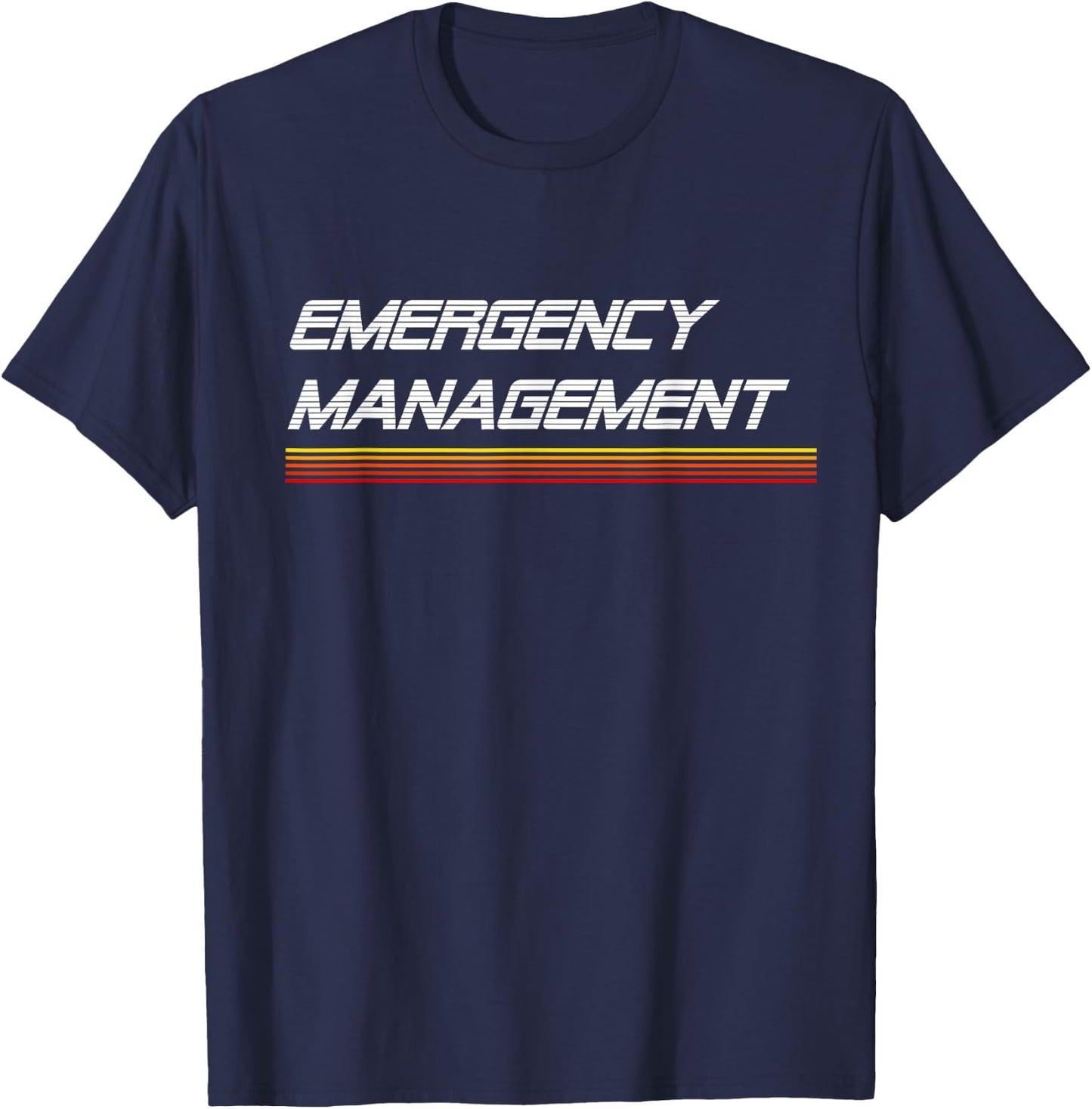 EMERGE GEAR Emergency Management Retro T-Shirt - T-Shirt | Navy