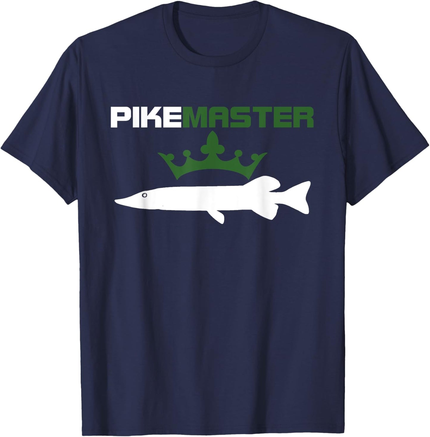 Pike Master - Northern Pike Fishing Shirt T-Shirt - T-Shirt | Navy