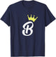 Letter "B" - Princess/Queen T-Shirt - T-Shirt | Navy