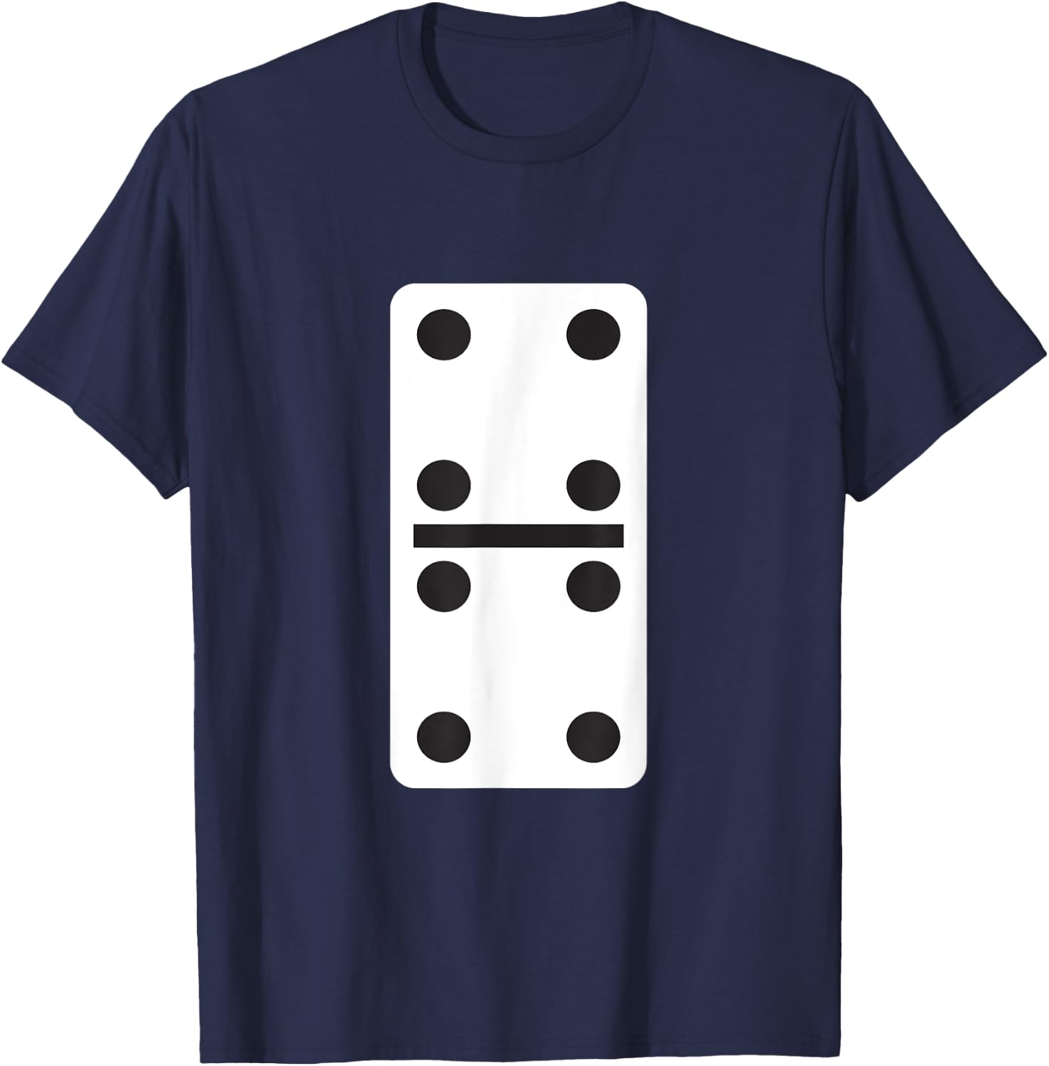 Double Four Dominoes Halloween Costume 4 Domino Game T-Shirt - T-Shirt | Navy