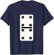 Double Four Dominoes Halloween Costume 4 Domino Game T-Shirt - T-Shirt | Navy