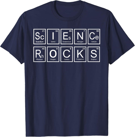 Periodic Table Chemistry Science Teacher Gifts Funny Science T-Shirt - T-Shirt | Navy