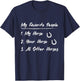 My Favorite People My Horse Your Horse All Other Horses T-Shirt - T-Shirt | Navy