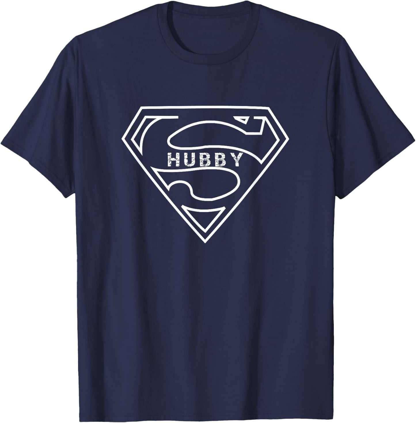 Super Hubby T Shirt Funny T Shirts for Husband Dad Fathers T-Shirt - T-Shirt | Navy