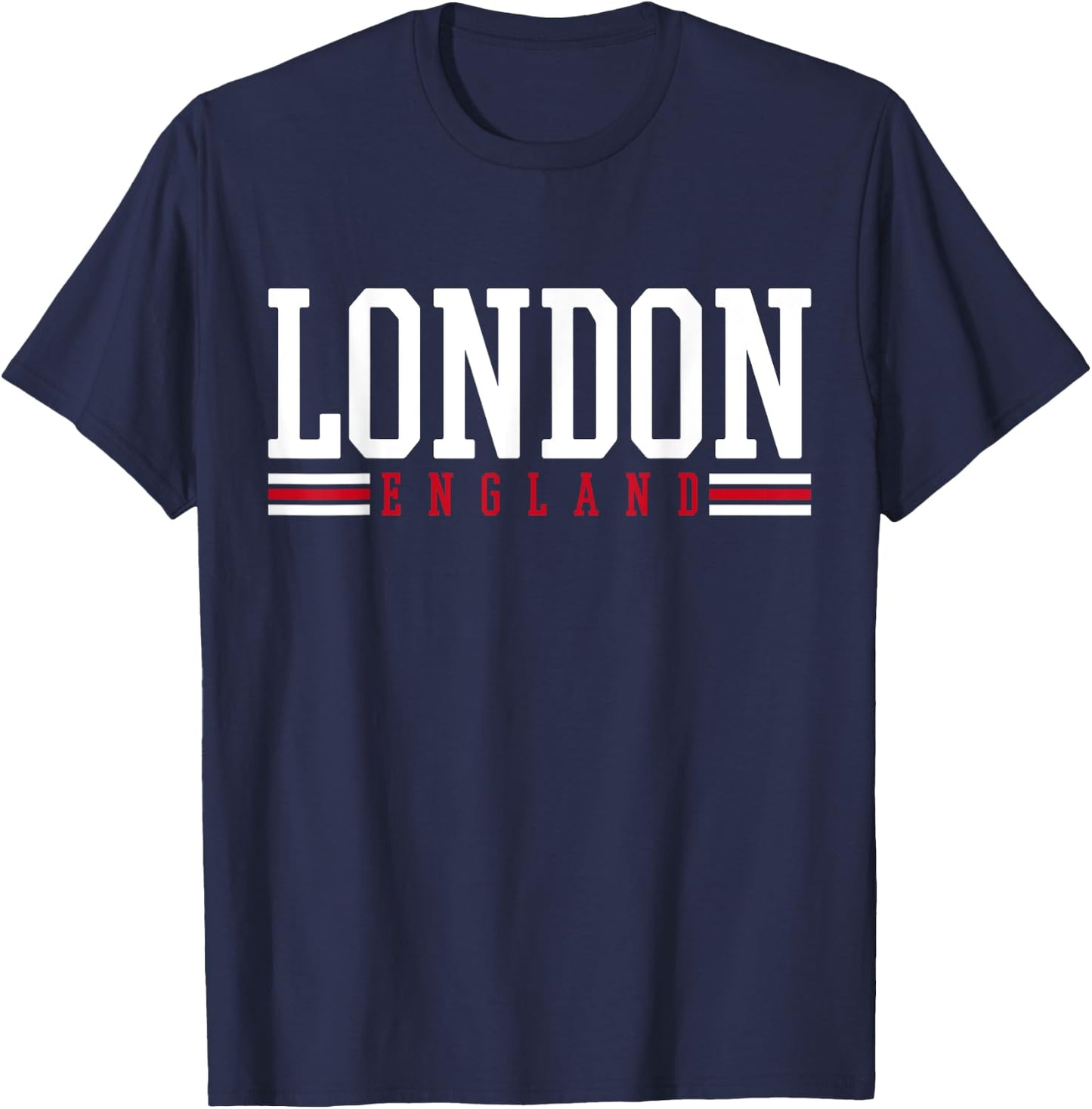 England Gifts London Black -Adults -Kids Classic Fit Short Sleeve T-Shirt - T-Shirt | Navy