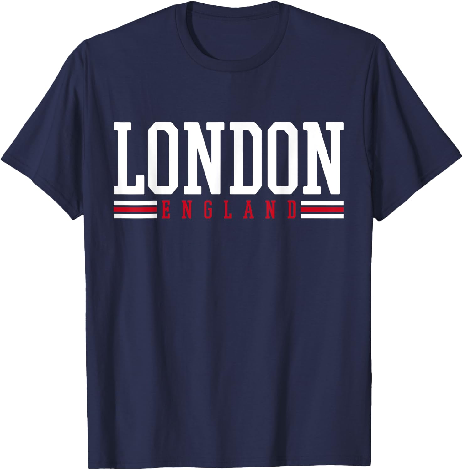 England Gifts London Black -Adults -Kids Classic Fit Short Sleeve T-Shirt - T-Shirt | Navy