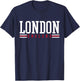 England Gifts London Black -Adults -Kids Classic Fit Short Sleeve T-Shirt - T-Shirt | Navy