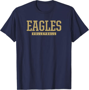 Rye Cove Eagles Volleyball HS T-Shirt - T-Shirt | Navy