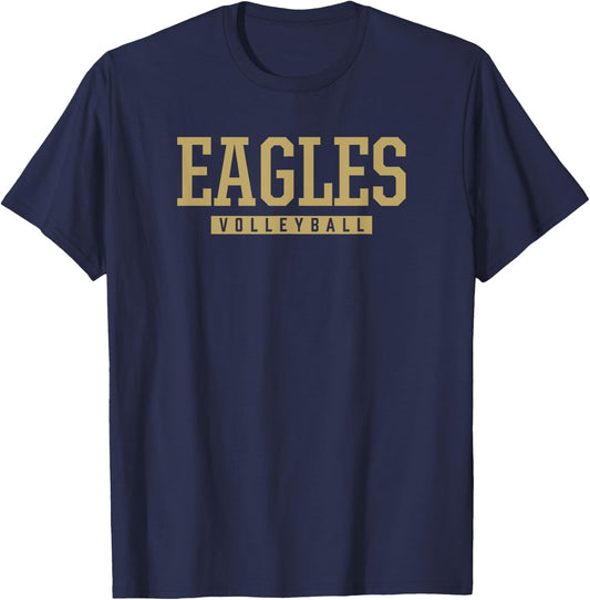 Rye Cove Eagles Volleyball HS T-Shirt - T-Shirt | Navy