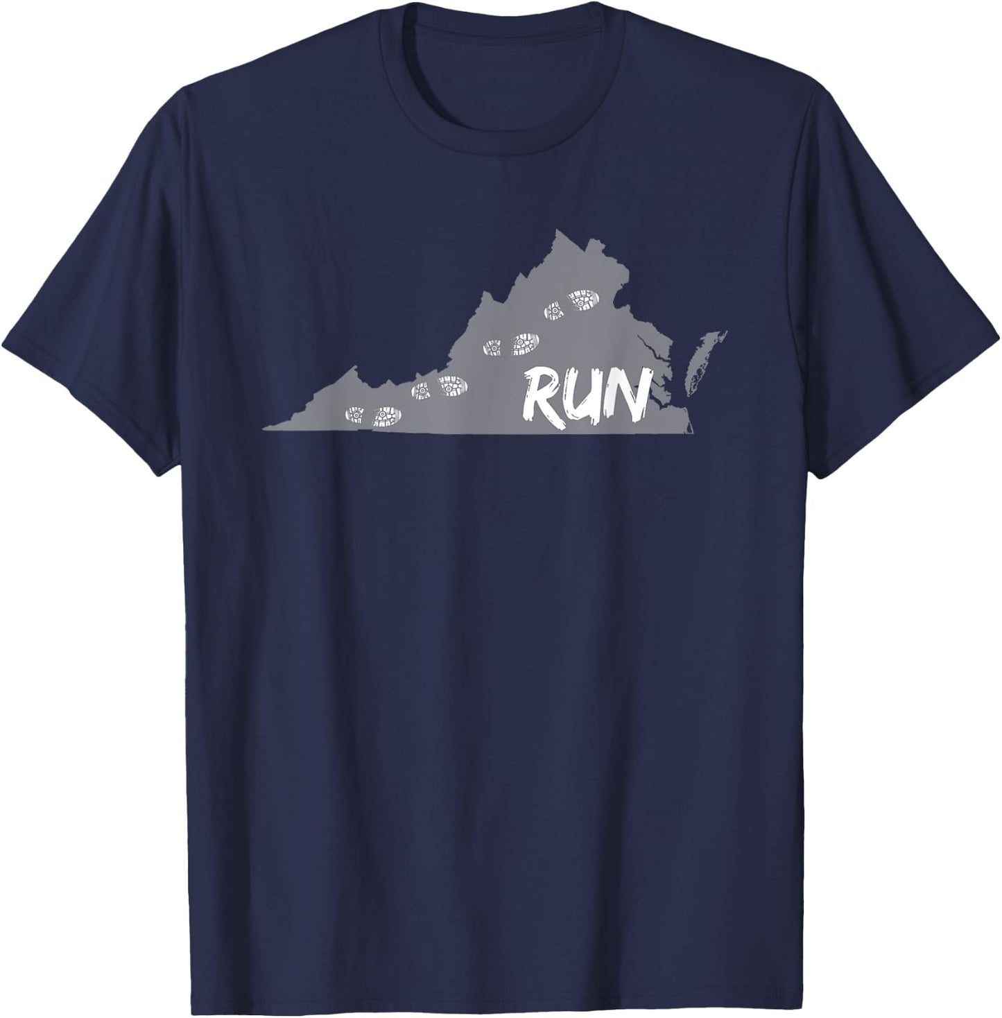 Running Shirts - Run Virginia Runners Shirt T-Shirt - T-Shirt | Navy