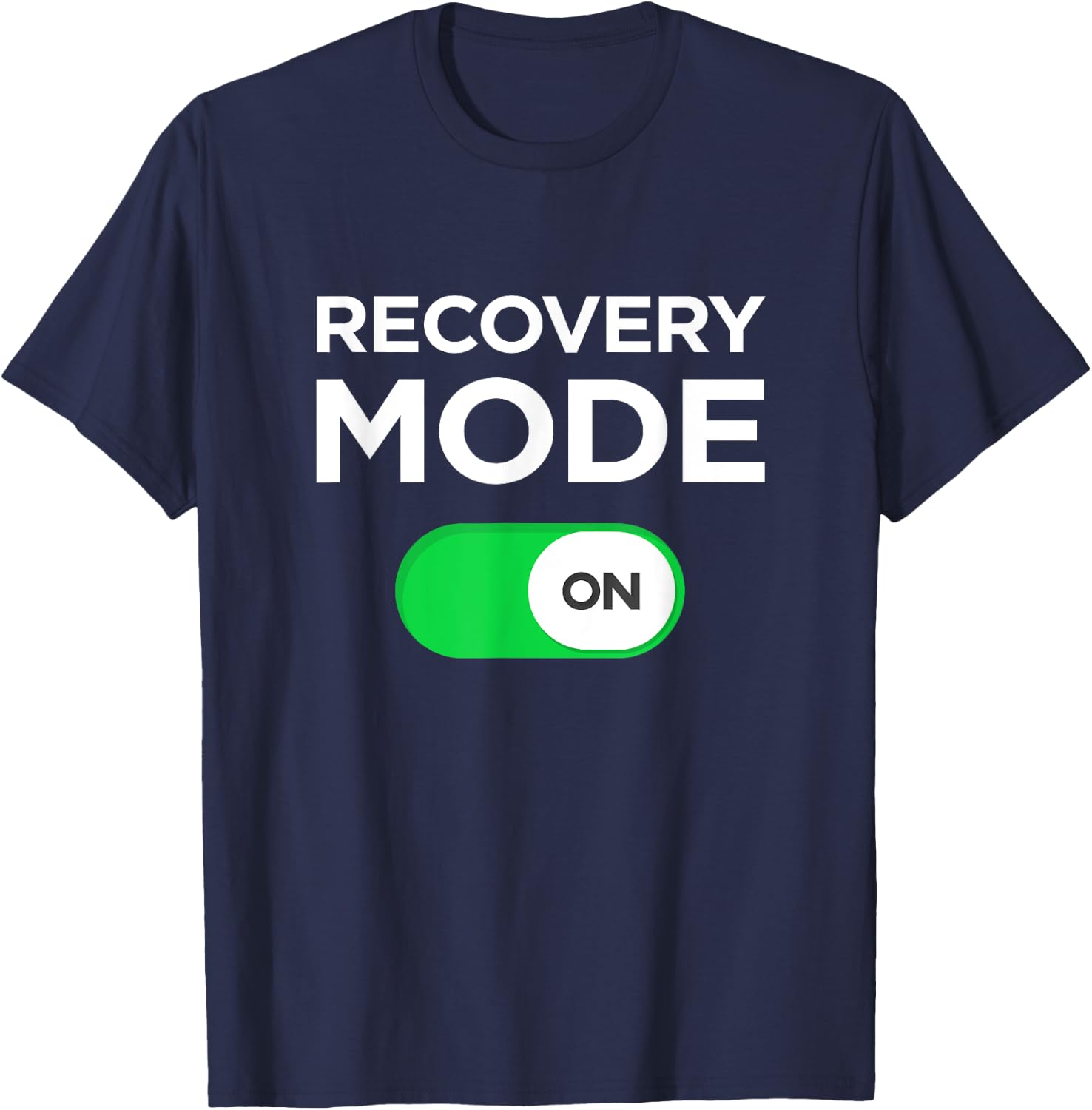 Recovery Mode On Get Well Soon Injury Illness Girl Men Kids T-Shirt - T-Shirt | Navy