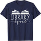 Teacher Library Squad Funny Reading Lovers Book T-Shirt - T-Shirt | Navy