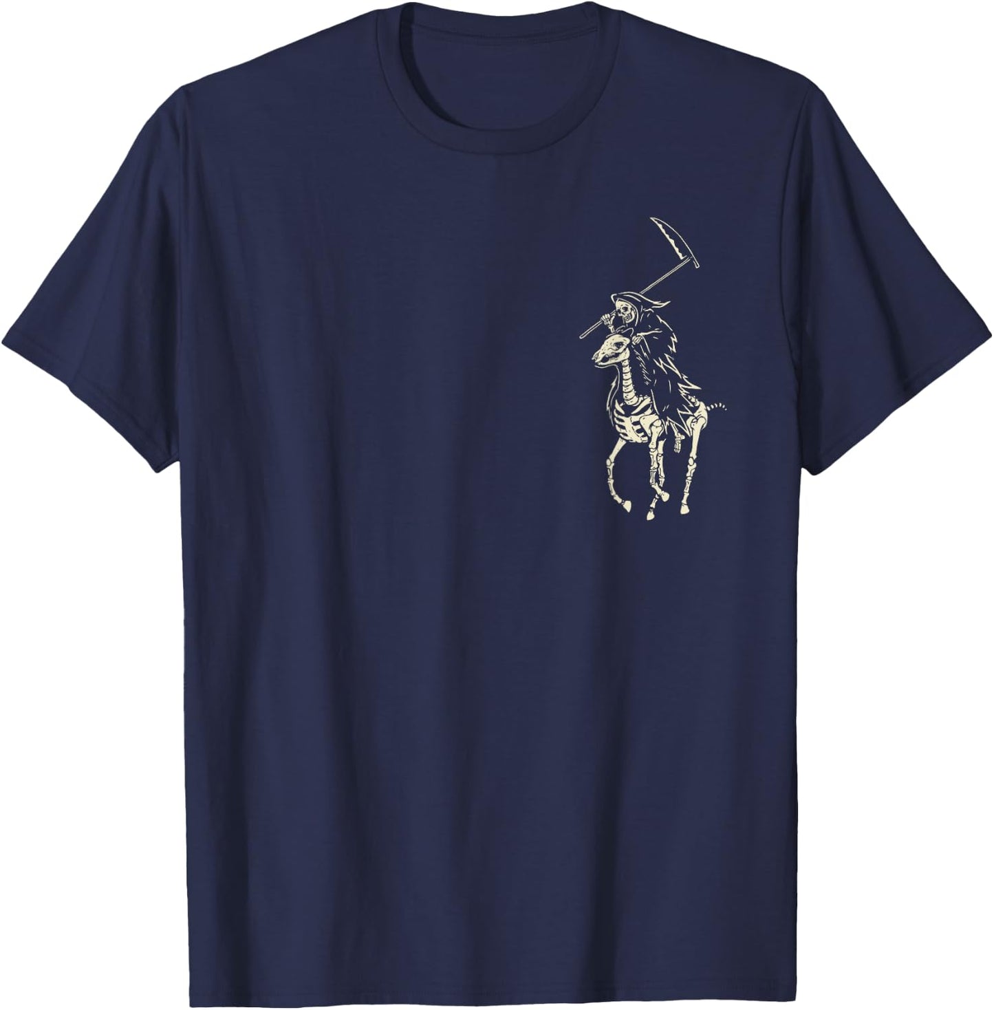Polo Grim Reaper Vintage Death T-Shirt - T-Shirt | Navy