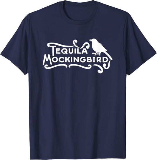 Funny Tequila - Tequila Mockingbird Pun T-Shirt - T-Shirt | Navy