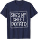 She's My Sweet Potato I Yam Thanksgiving Matching Couples T-Shirt - T-Shirt | Navy