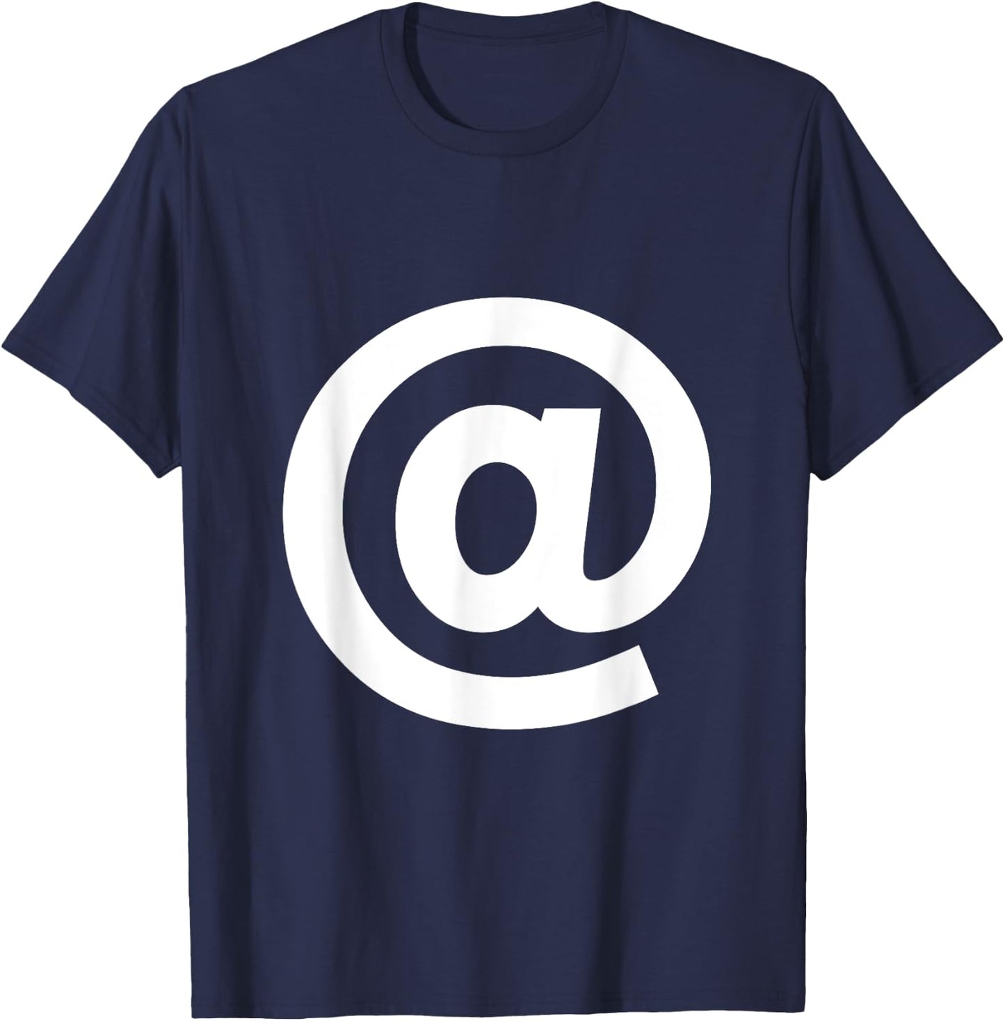 At sign, at symbol alphabet spell words Initial shirt T-Shirt - T-Shirt | Navy