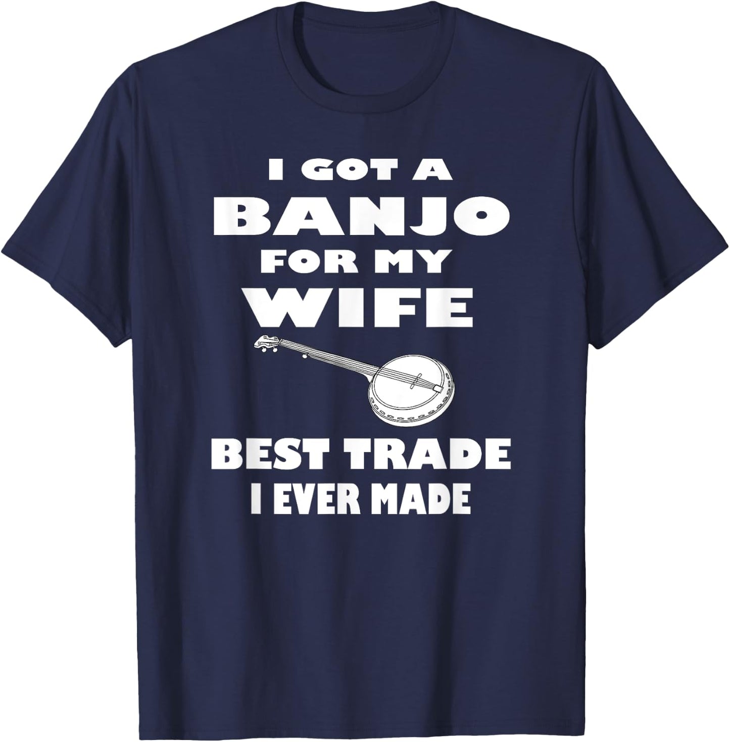 Banjo Player Bluegrass Folk Music Country Music Gift Shirt T-Shirt - T-Shirt | Navy