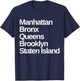 New York 5 Boroughs T-Shirt - T-Shirt | Navy