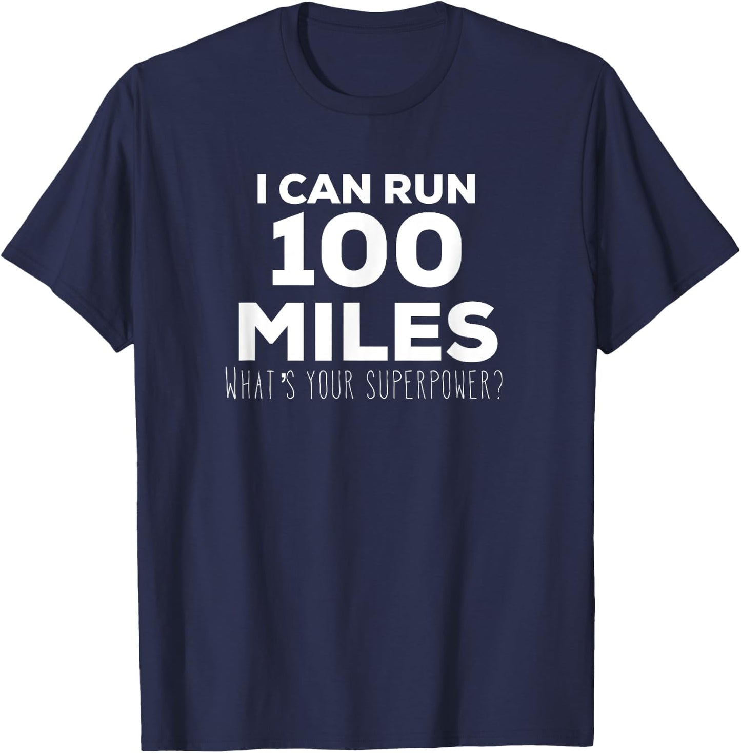 Ultra Marathon 100 miles Cute Running T Shirt T-Shirt - T-Shirt | Navy