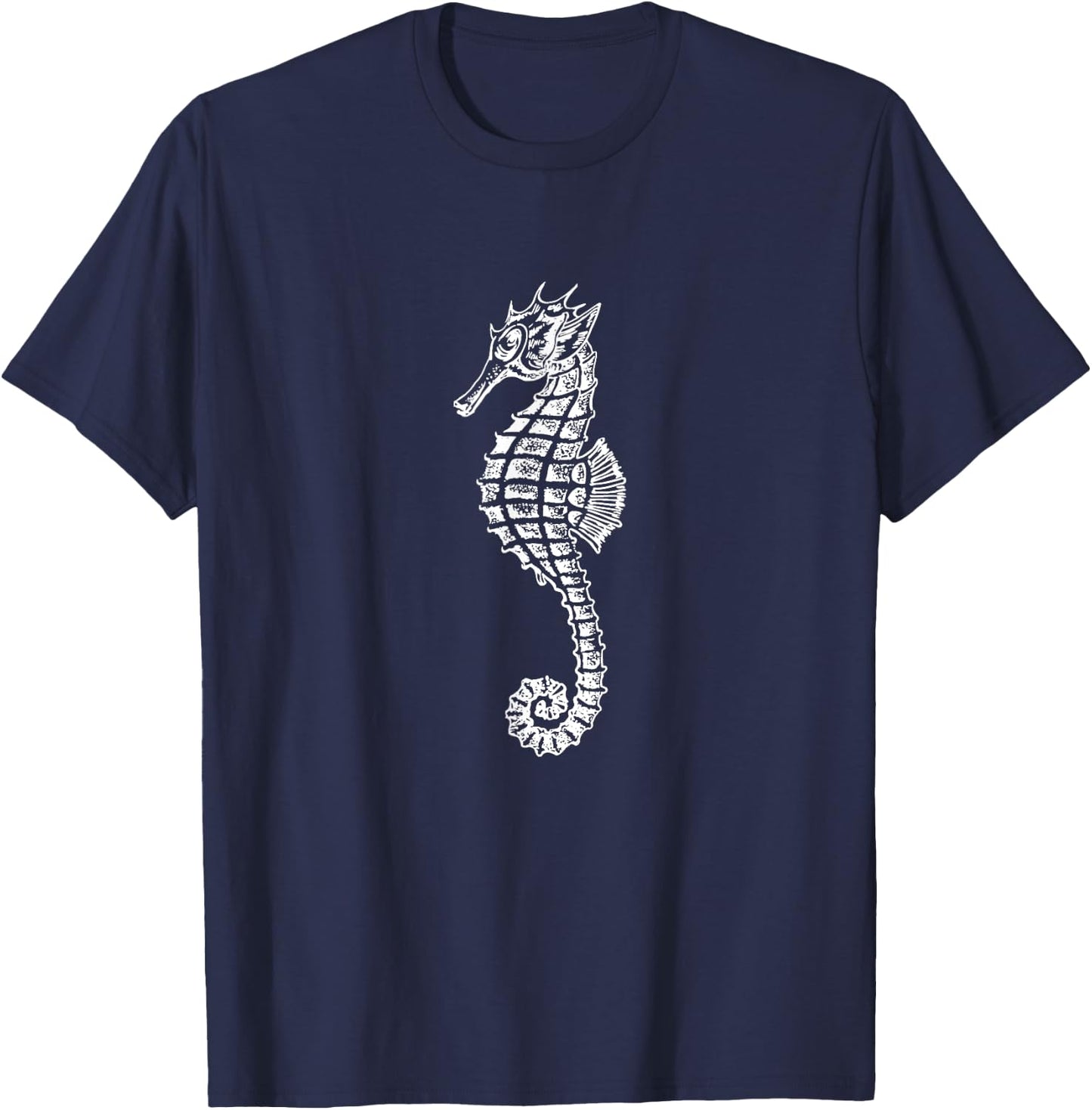 Seahorse Ocean Marine Animal Sea Horse Creature Hippocampus T-Shirt - T-Shirt | Navy