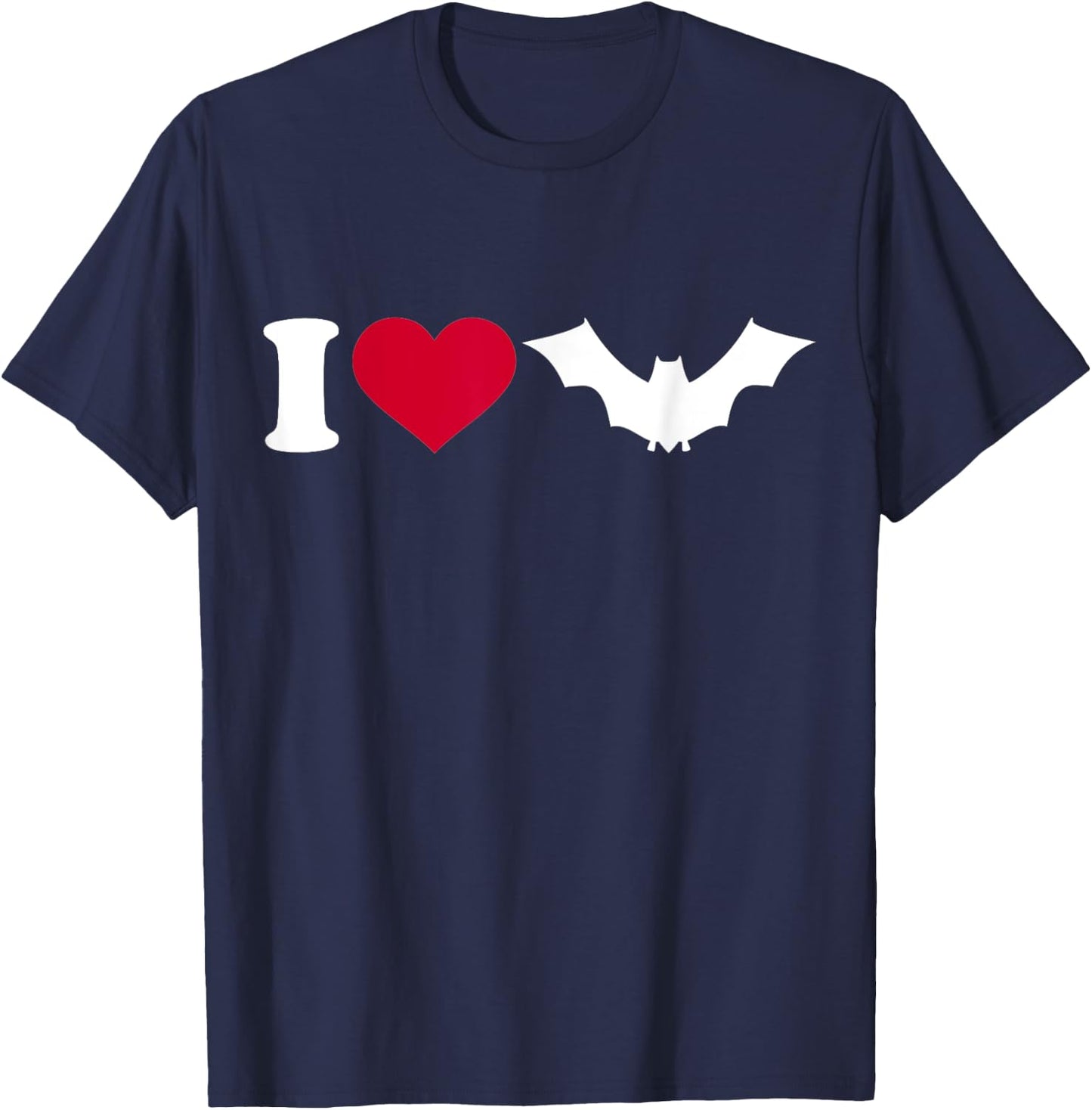 I love bats T-Shirt - T-Shirt | Navy