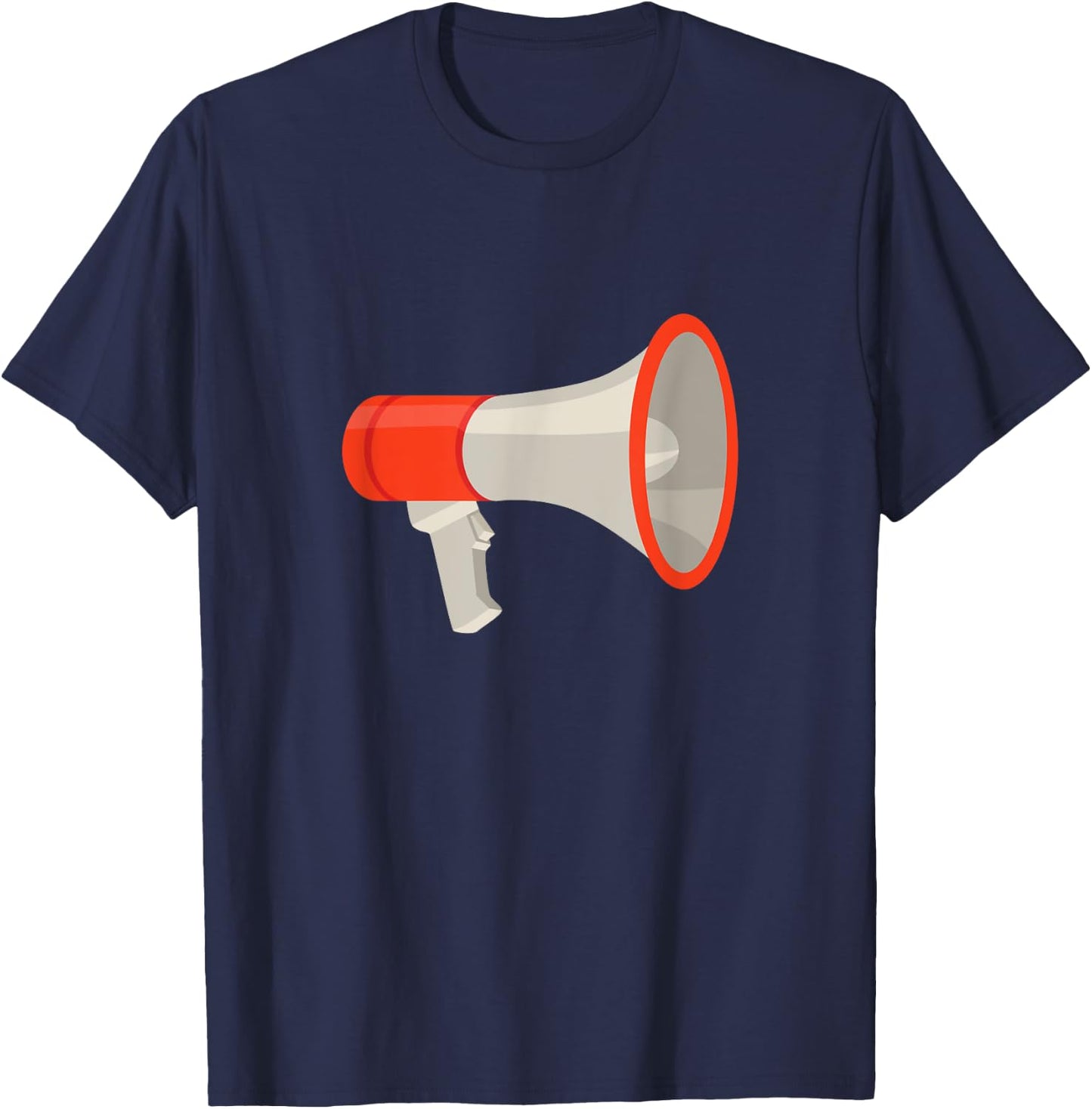 Megaphone Bullhorn T-Shirt - T-Shirt | Navy