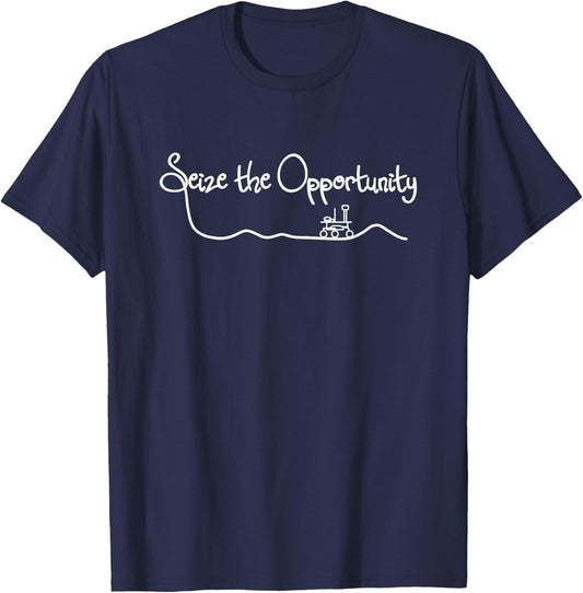 Grab the Opportunity Mars Rover Space Exploration T-Shirt - T-Shirt | Navy