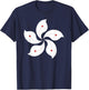 Hong Kong Flag Five Petal Orchid Flower Graphic Men Women T-Shirt - T-Shirt | Navy
