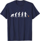 Funny Glassblower Evolution For Glassblowing Lovers Gift T-Shirt - T-Shirt | Navy