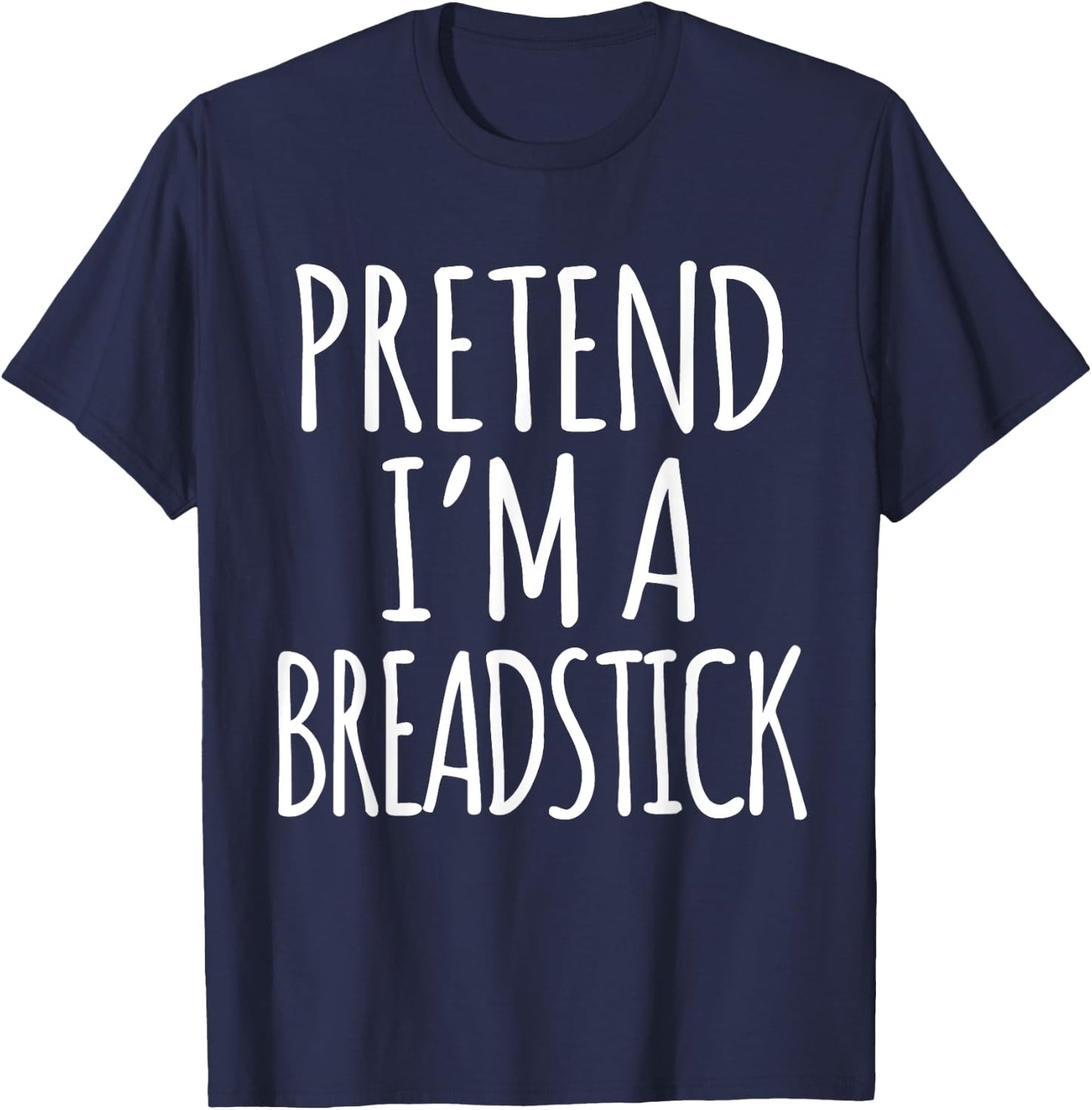 Funny Lazy Halloween Costume Shirt - Breadstick Bread Stick T-Shirt - T-Shirt | Navy
